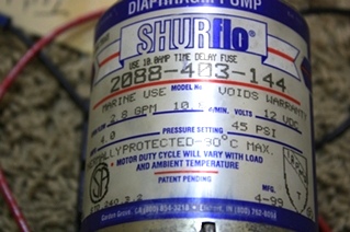 USED SHURFLO WATER PUMP 2088-403-144 FOR SALE