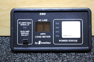 USED INTELLITEC EMS DISPLAY PANEL RV MOTORHOME PARTS FOR SALE