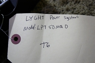 USED LYGHT POWER SYSTEM MOTORHOME AUTOMATIC TRANSFER SWITCH LPT50-MRD FOR SALE