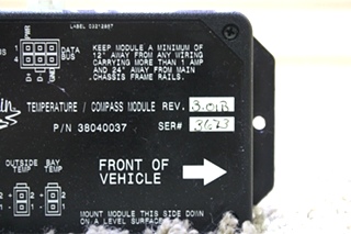 USED RV ALADDIN TEMPERATURE / COMPASS MODULE P/N: 38040037 FOR SALE