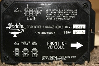 USED RV ALADDIN TEMPERATURE / COMPASS MODULE 38040037 FOR SALE