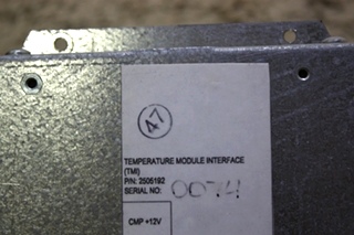 USED RV TEMPERATURE MODULE INTERFACE (TMI) PN: 2505192 FOR SALE