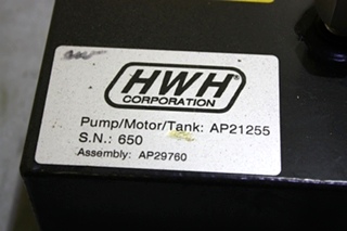 USED HWH AP21255 HYDRAULIC PUMP RV PARTS FOR SALE