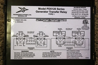 USED PROGRESSIVE DYNAMICS 5100 SERIES AUTOMATIC TRANSFER RELAY PD5120 FOR SALE