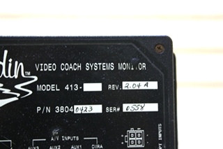 USED RV 38040423 ALADDIN VIDEO COACH SYSTEMS MONITOR FOR SALE