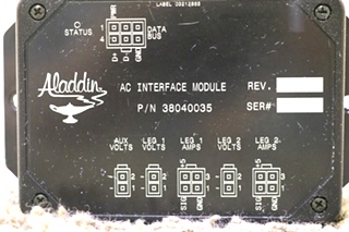 USED MOTORHOME ALADDIN AC INTERFACE MODULE 38040035 RV PARTS FOR SALE