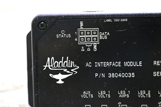 USED MOTORHOME ALADDIN AC INTERFACE MODULE 38040035 RV PARTS FOR SALE