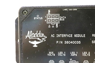 38040035 USED MOTORHOME ALADDIN AC INTERFACE MODULE RV PARTS FOR SALE