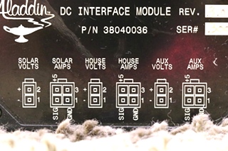 USED 38040036 ALADDIN MOTORHOME DC INTERFACE MODULE RV PARTS FOR SALE