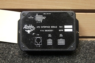 USED RV/MOTORHOME ALADDIN ATS INTERFACE MODULE 38050001 SN: 0447 REV: 4.00